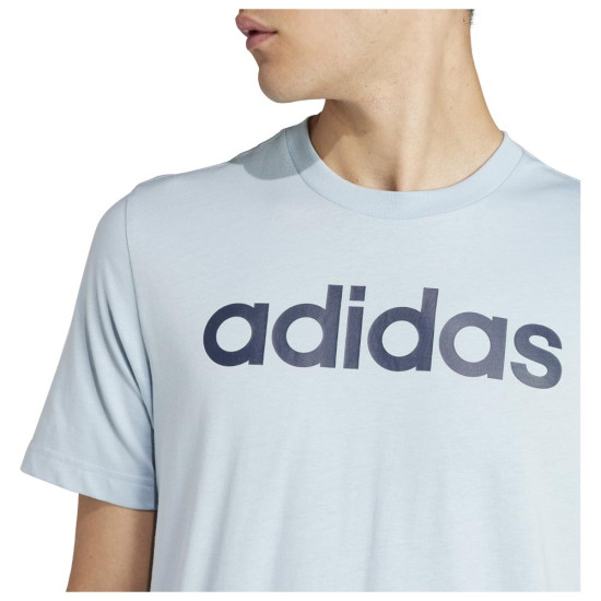Adidas Ανδρική κοντομάνικη μπλούζα Essentials Single Jersey Linear Embroidered Logo Tee Adidas Ανδρική κοντομάνικη μπλούζα Essentials Single Jersey Linear Embroidered Logo Tee